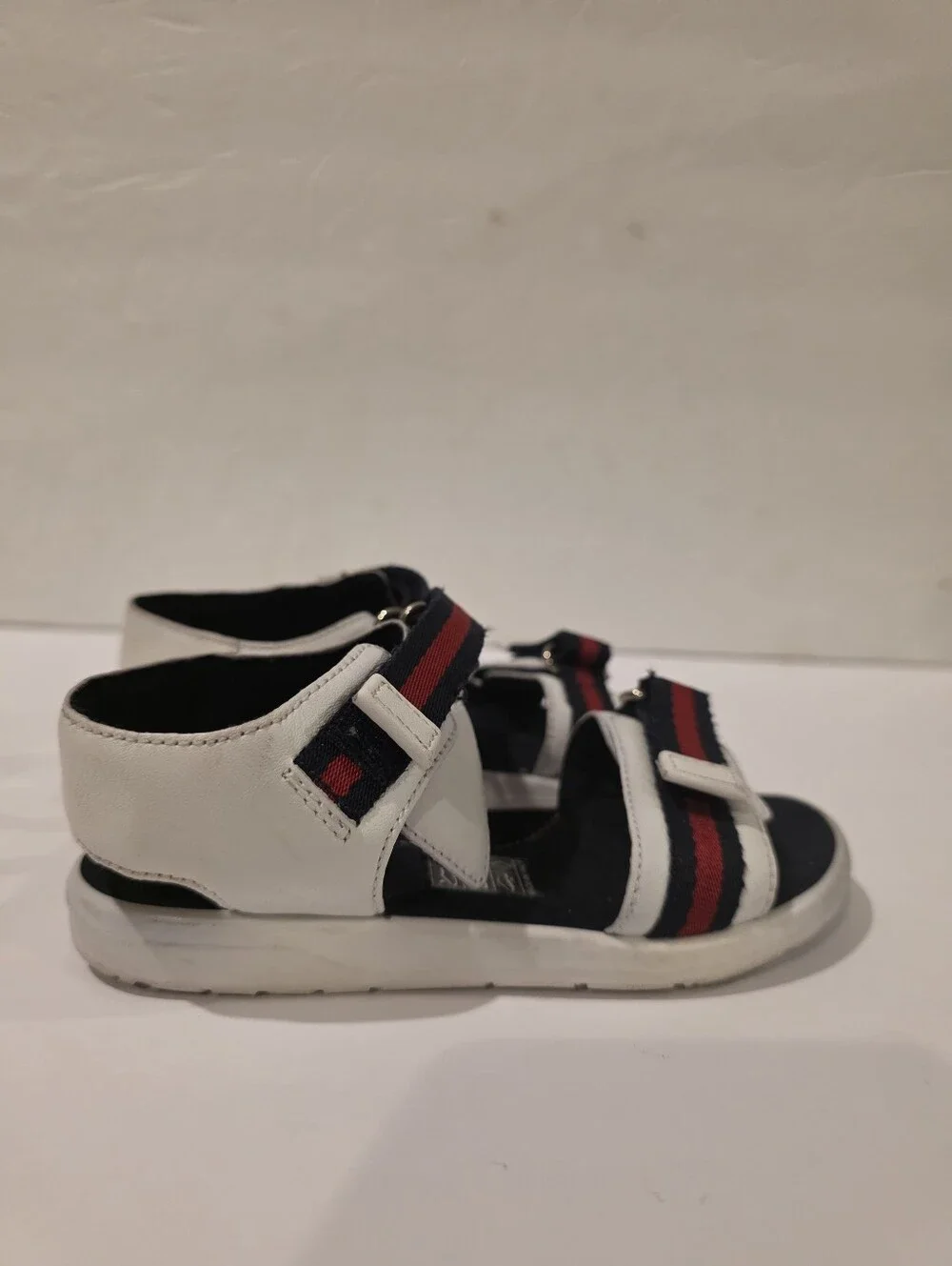 Gucci Kids Web Stripe Strap Leather Sandals​Details​